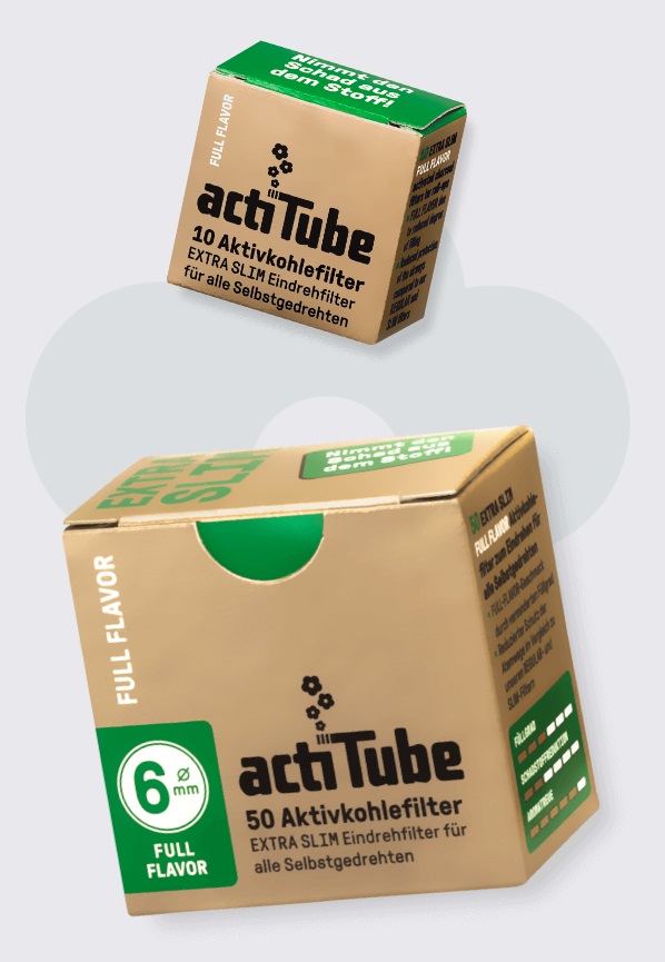 actiTube Filtri – Ø6mm – Extra Slim Full Flavor – The raw type