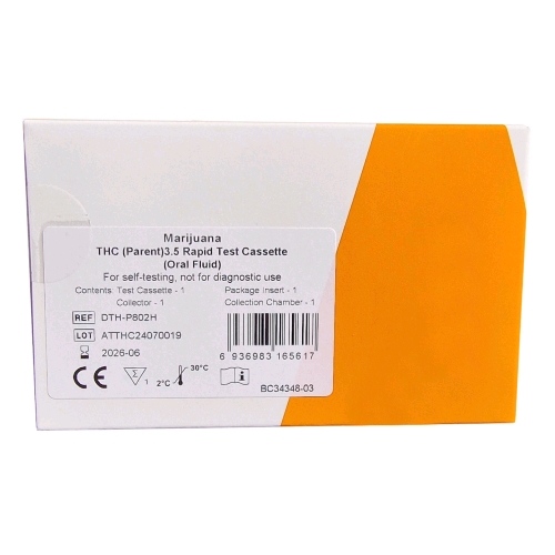 CLEANU – THC SALIVA TEST 3,5 ng/ml (Hitri test prisotnosti THC v slini)